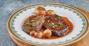 Carne Asada con Salsa de Vino Tinto