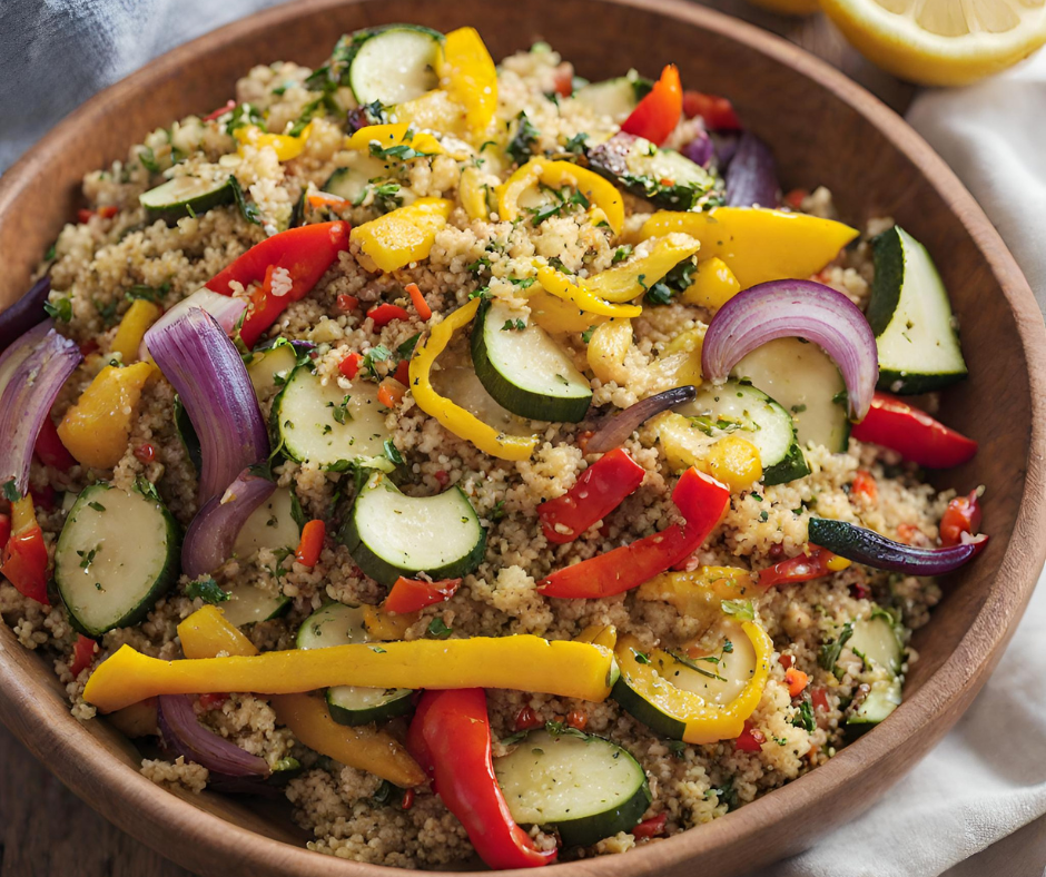 ensalada de Quinoa y Verduras Asadas